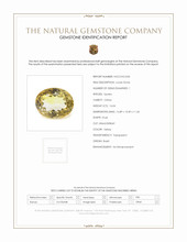 16.04 Ct. Yellow Citrine from Brazil Scan Report