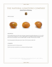 4.80 Ct. Cabochon Fire Opal from Australia Appraisal