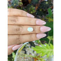 1.21 Ct. Cabochon White Opal from Australia Life Style