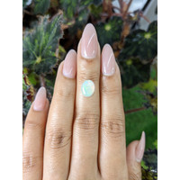 1.21 Ct. Cabochon White Opal from Australia Life Style