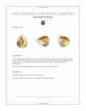 14.61 Ct. Cabochon Rutilated Quartz from Madagascar Appraisal