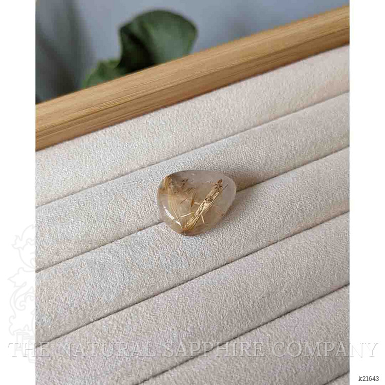 14.61 Ct. Cabochon Rutilated Quartz from Madagascar