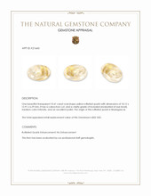 10.41 Ct. Cabochon Rutilated Quartz from Madagascar Appraisal