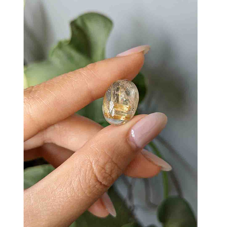 10.41 Ct. Cabochon Rutilated Quartz from Madagascar