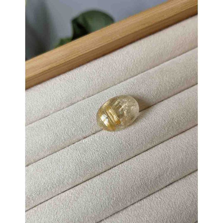 10.41 Ct. Cabochon Rutilated Quartz from Madagascar