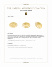 23.70 Ct. Cabochon Rutilated Quartz from Madagascar Appraisal