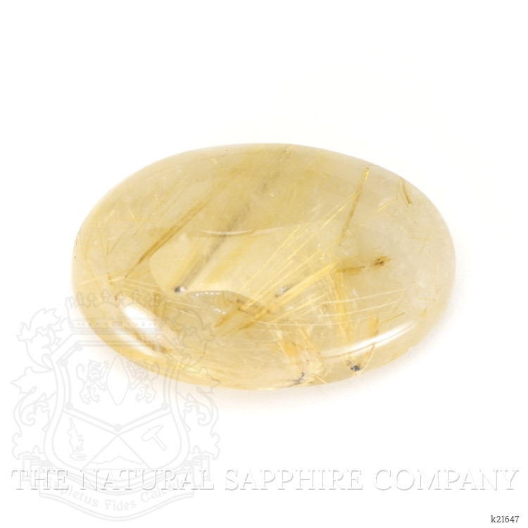 23.70 Ct. Cabochon Rutilated Quartz from Madagascar