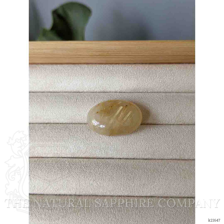 23.70 Ct. Cabochon Rutilated Quartz from Madagascar