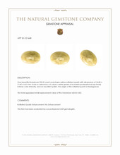 20.32 Ct. Cabochon Rutilated Quartz from Madagascar Appraisal