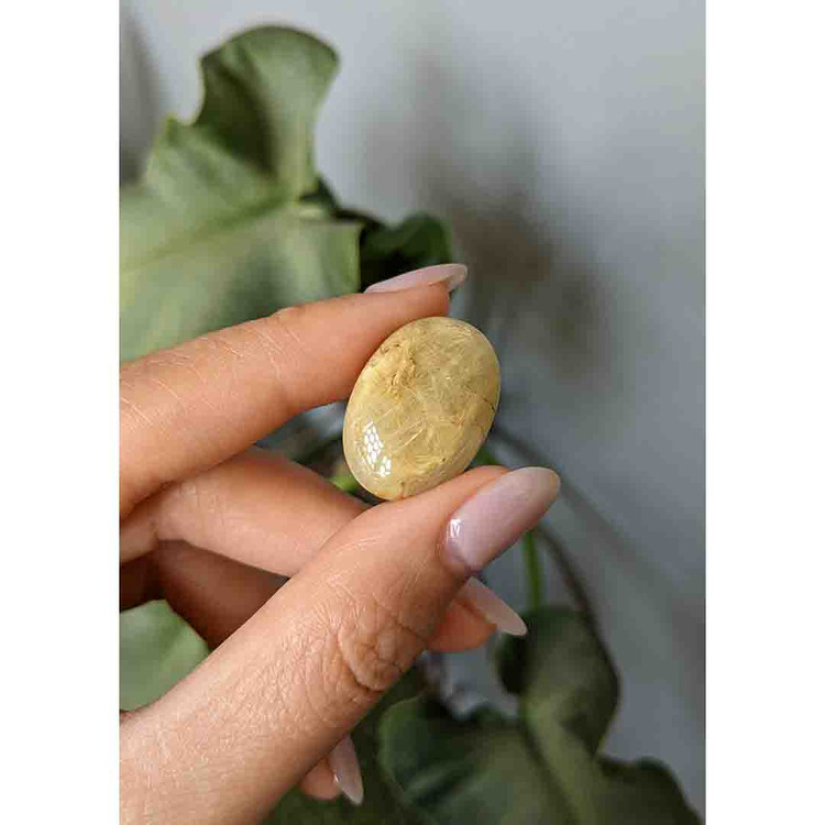 20.32 Ct. Cabochon Rutilated Quartz from Madagascar