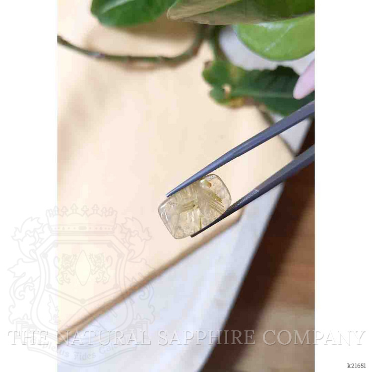 10.46 Ct. Cabochon Rutilated Quartz from Madagascar