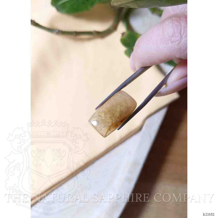 17.76 Ct. Cabochon Rutilated Quartz from Madagascar