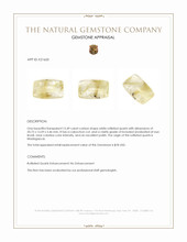 15.49 Ct. Cabochon Rutilated Quartz from Madagascar Appraisal