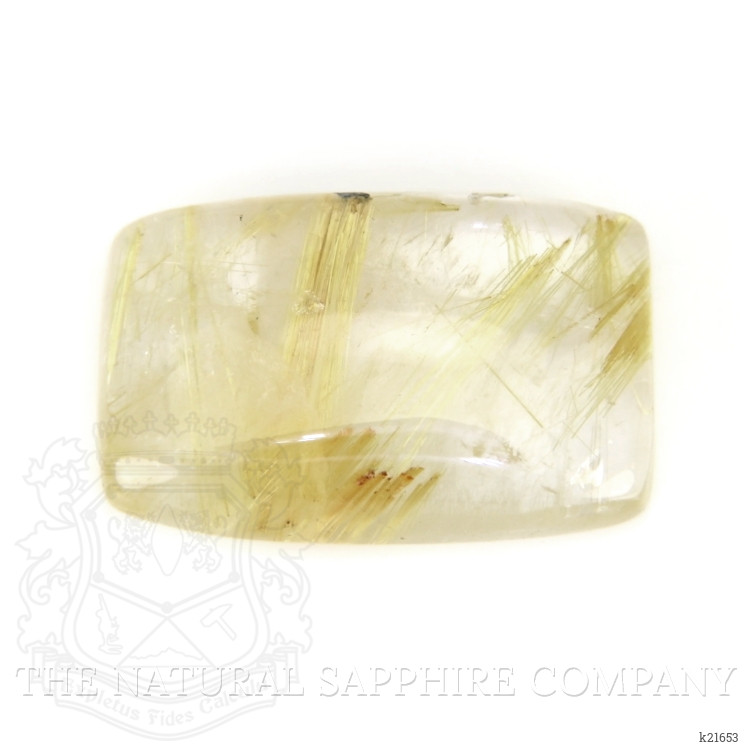 15.49 Ct. Cabochon Rutilated Quartz from Madagascar