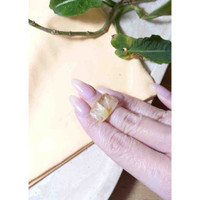 15.49 Ct. Cabochon Rutilated Quartz from Madagascar Life Style