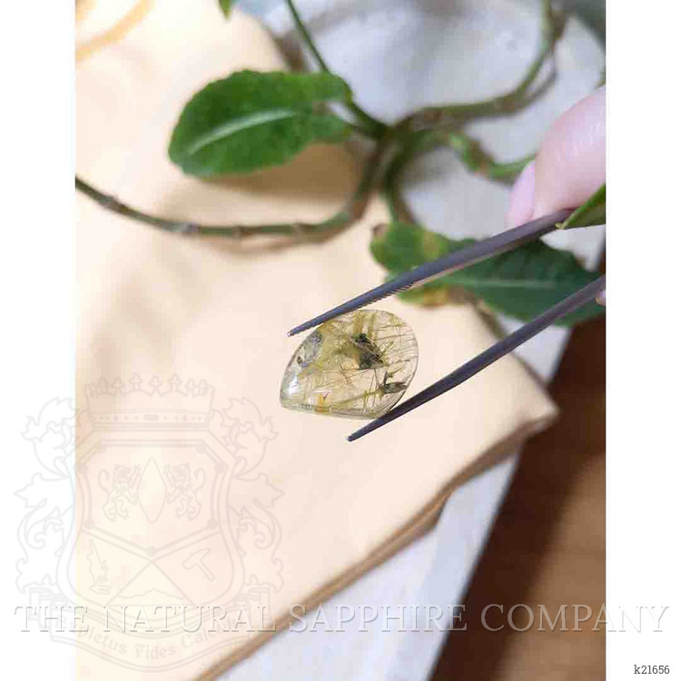 13.03 Ct. Cabochon Rutilated Quartz from Madagascar