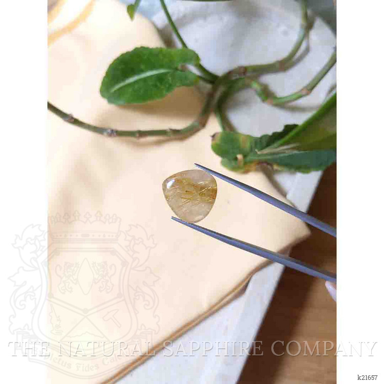 13.03 Ct. Cabochon Rutilated Quartz from Madagascar