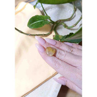 13.03 Ct. Cabochon Rutilated Quartz from Madagascar Life Style