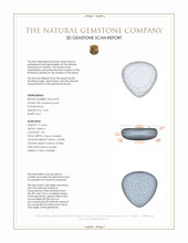 13.03 Ct. Cabochon Rutilated Quartz from Madagascar 3 D Scan Report