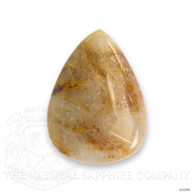 42.09 Ct. Cabochon Rutilated Quartz from Madagascar