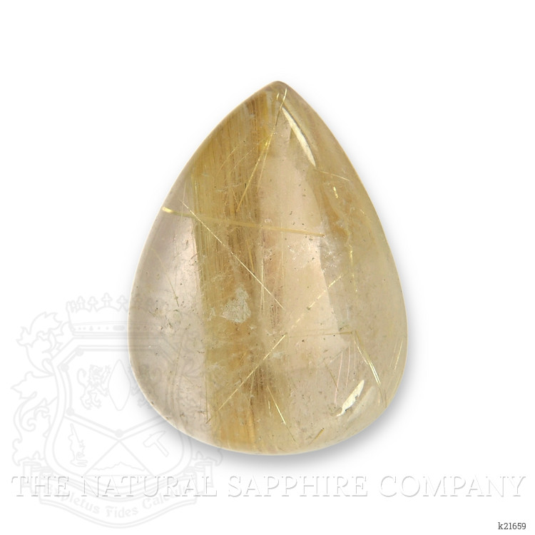 23.84 Ct. Cabochon Rutilated Quartz from Madagascar