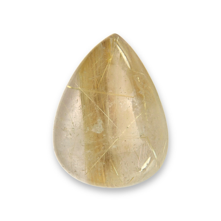 23.84 Ct. Cabochon Rutilated Quartz from Madagascar