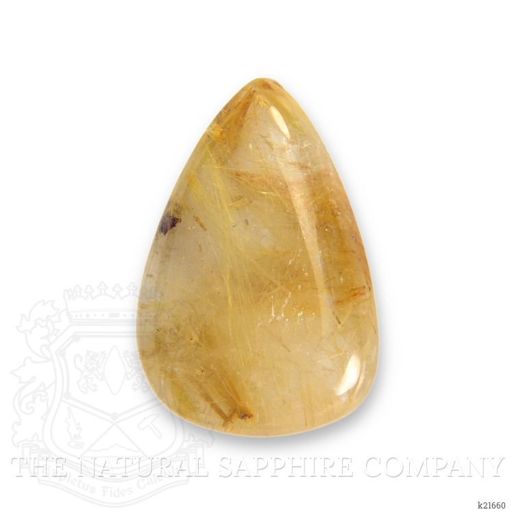 24.34 Ct. Cabochon Rutilated Quartz from Madagascar
