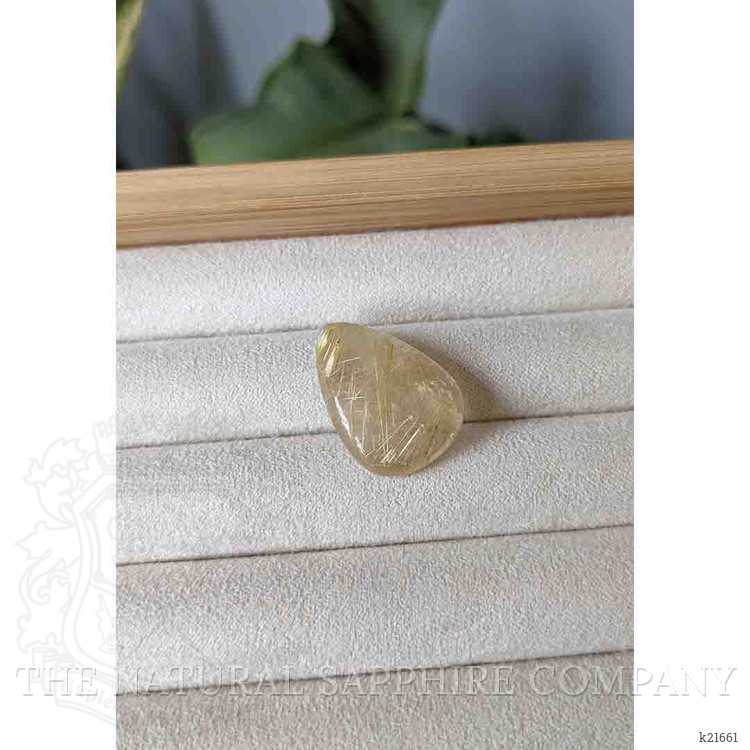 18.31 Ct. Cabochon Rutilated Quartz from Madagascar