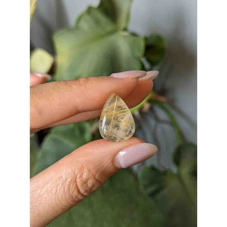 11.51 Ct. Cabochon Rutilated Quartz from Madagascar