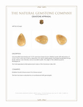 13.39 Ct. Cabochon Rutilated Quartz from Madagascar Appraisal