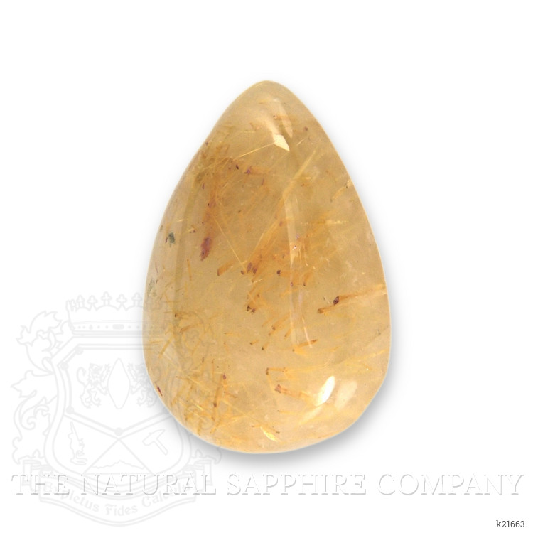 13.39 Ct. Cabochon Rutilated Quartz from Madagascar