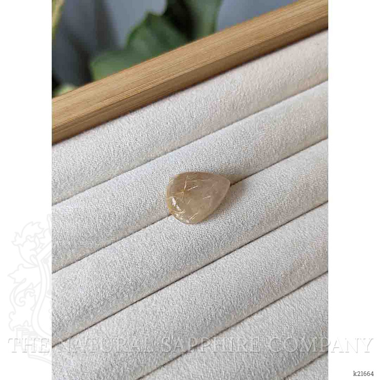 9.31 Ct. Cabochon Rutilated Quartz from Madagascar