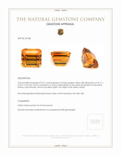 29.67 Ct. Citrine from Brazil Appraisal