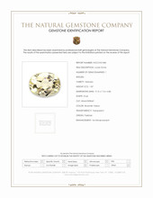 1.87 Ct. Brownish Yellow Heliodor from Pakistan Scan Report