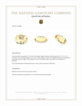 1.49 Ct. Yellow Heliodor from Pakistan Appraisal