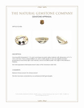 1.74 Ct. Heliodor from Pakistan Appraisal