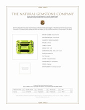1.80 Ct. Yellowish Green Peridot from Pakistan Scan Report