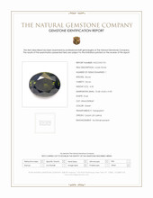 4.32 Ct. Green Zircon from Ceylon (Sri Lanka) Scan Report