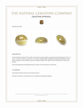 0.99 Ct. Cabochon Chrysoberyl from Ceylon (Sri Lanka) Appraisal