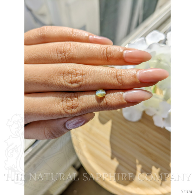 0.99 Ct. Cabochon Chrysoberyl from Ceylon (Sri Lanka)