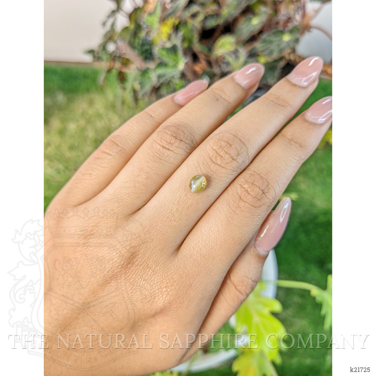 0.99 Ct. Cabochon Chrysoberyl from Ceylon (Sri Lanka)