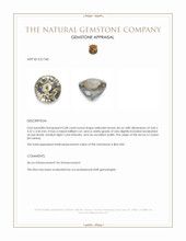 0.68 Ct. Yellowish Brown Zircon from Ceylon (Sri Lanka) Appraisal