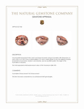 0.86 Ct. Brownish Orange Tourmaline from Tanzania Appraisal