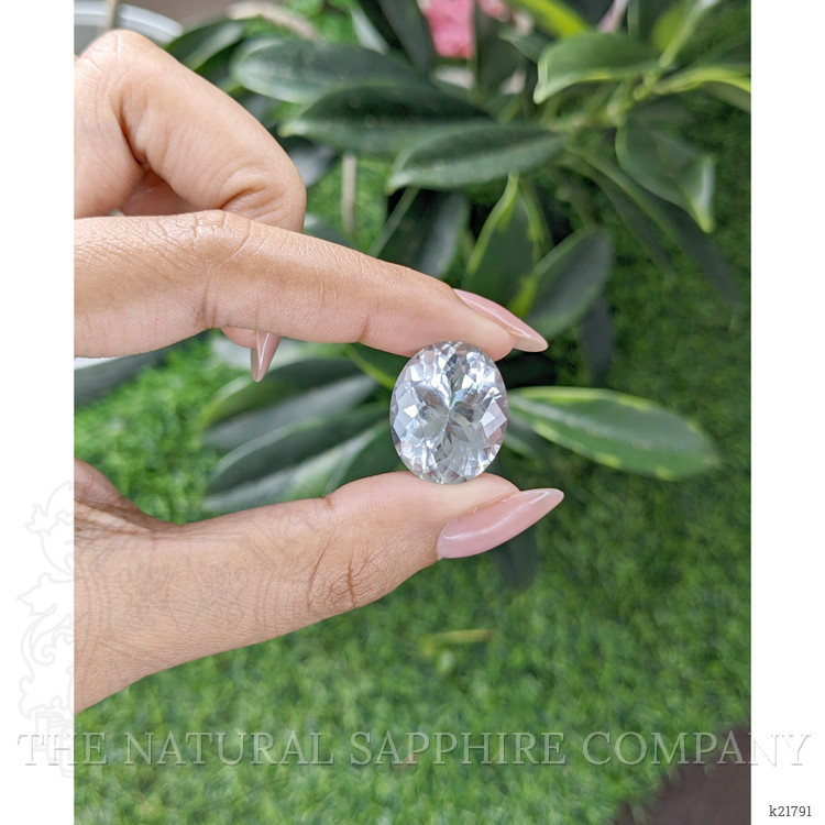 21.11 Ct. Greenish Blue Beryl from Ceylon (Sri Lanka)