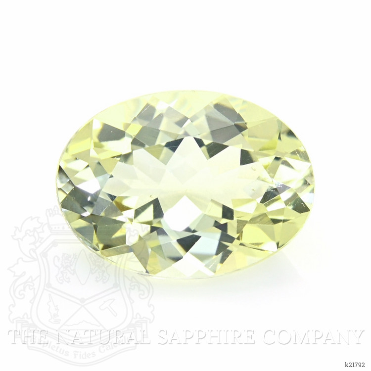 3.43 Ct. Yellowish Green Beryl from Ceylon (Sri Lanka)