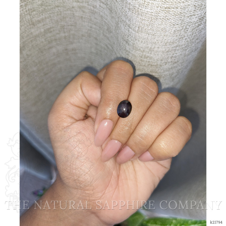 3.89 Ct. Purple Star Spinel from Ceylon (Sri Lanka)