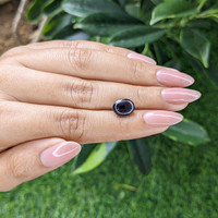 3.89 Ct. Purple Star Spinel from Ceylon (Sri Lanka) Life Style