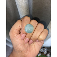 25.09 Ct. Blue Cabochon Aquamarine from Ceylon (Sri Lanka) Life Style