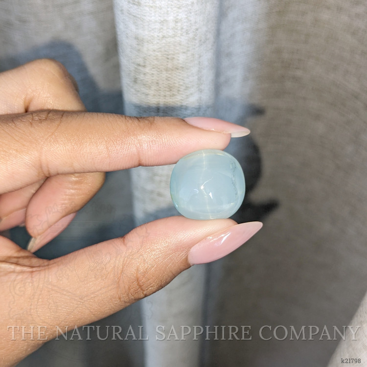 25.09 Ct. Blue Cabochon Aquamarine from Ceylon (Sri Lanka)