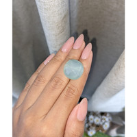 25.09 Ct. Blue Cabochon Aquamarine from Ceylon (Sri Lanka) Life Style